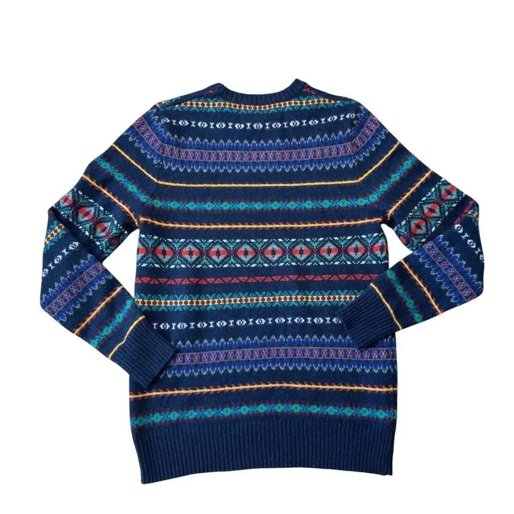 Urban Pipeline Fair Isle Crewneck Men's Sweater, Size Medium, Wool Blend